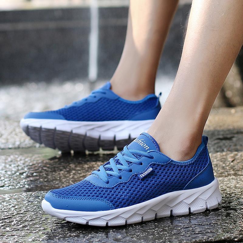 Unisex Große Größe Ultraleichte Outdoor-Sportarten Atmungsaktive Mesh-Laufschuhe Sneakers 35-48