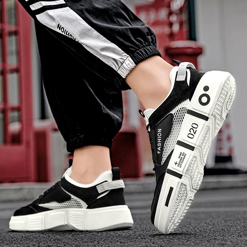 Women Summer Skateboard Shoes Students Running Sneakers Men Casual Kids Sport Shoes Height Increase Plus Size