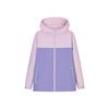 Jacket Casual Hooded Windbreaker Fashion Color Block Long Sleeve Kids Jackets Hydrangea-Purple N32512379GS-004