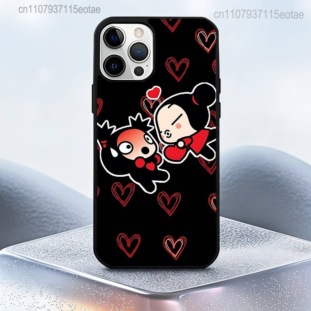 P-Pucca-as Cartoon G-Garu-us Magnetic Case: Compatible with IPhone 17,16,15,14,13,12,11,Pro,Max,Plus,Mini,SE4,E