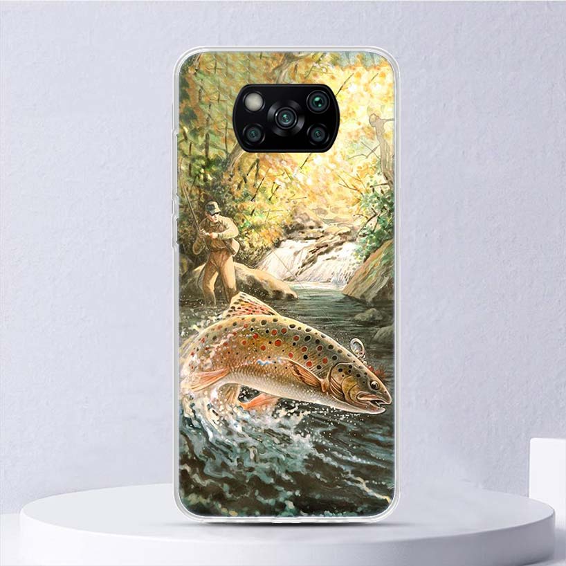 Hunting Fishing Man Soft Case For Xiaomi Poco X7 X6 X5 X4 X3 Nfc F7 Ultra F6 F5 Pro Phone Cover F4 Gt F3 M5S M4 M3 M5 M6 Coque