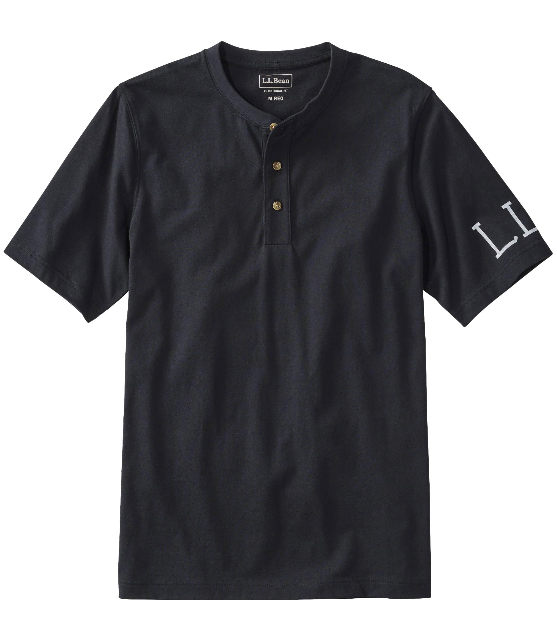 

Japan Fit Carefree Unshrinkable Tee Henley with Short Sleeve Japan Fit XXL Black 1912 Black 1000276400 [LL Bean] Men s Motif,