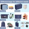 8Pc Foldable Waterproof Storage Bag Three-dimensional Travel Storage Bag Bundle Pocket Home Large Capacity Clothing Storage Bags