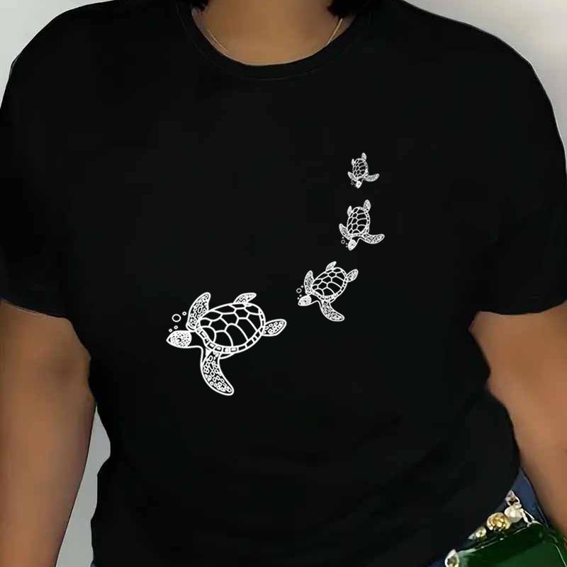 

Women s Crew Neck Basic T-Shirt, Soft Breathable Cotton XXL чорний