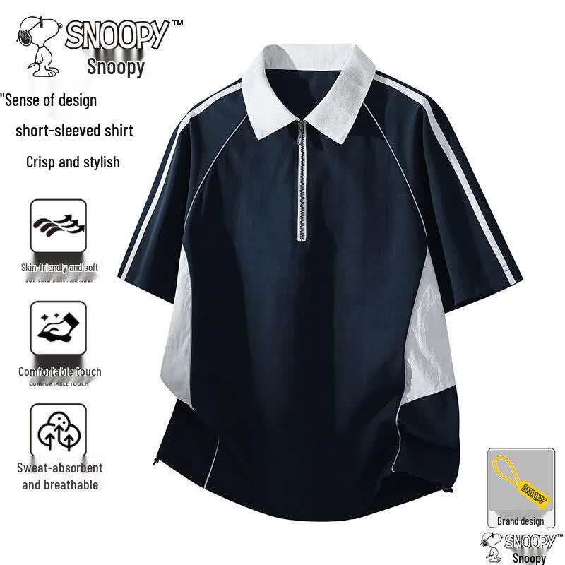 SNOOPY Men s Short-Sleeve Polo T-Shirt 3XL