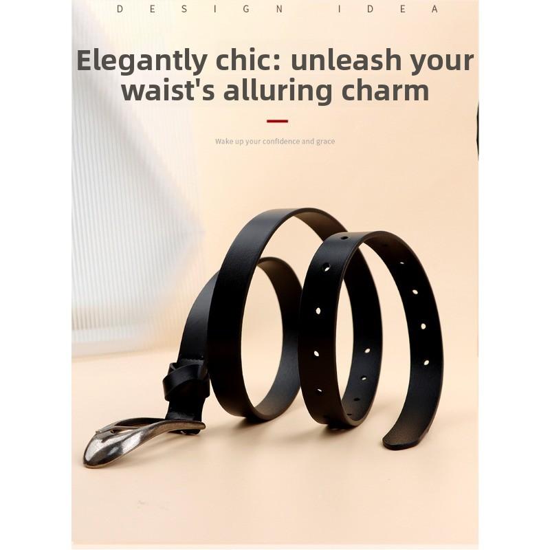 Mei Mary Handmade Braided Leather Belt, Top Grain Cowhide Women's Belt, Full Grain Genuine Leather Belt