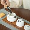 Mr. Nanshan Panda Ceramic Travel Kung Fu Tea Set (1 Pot, 2 Cups)