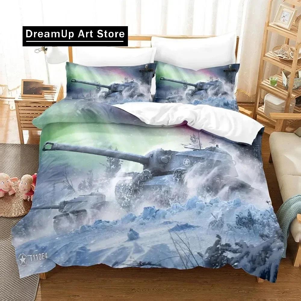 3D Print Game World of Tanks Fashion Bedding Set Boys Girls Twin Queen King Size Duvet Cover Pillowcase Bed boys Adult Bedroom