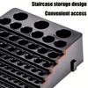 85 hole Tool Bit Holder Storage Box, Mandrel Drill Bench Tool Holes Screwdriver Bit Holder Drill Head Storage Case,Black