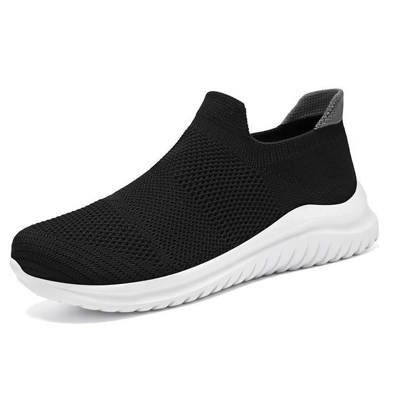 Shoes Women's Shoes Versatile Soft-soled Casual Shoes Fly-woven Breathable Mesh Shoes One-pedal Single Shoes Lightweight Mother Shoes