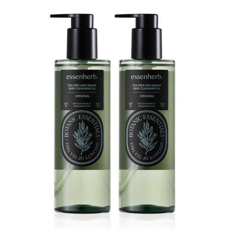 Essenherb Tea Tree Anti-Sebum Deep Cleansing Oil, 300ml, 2 pcs