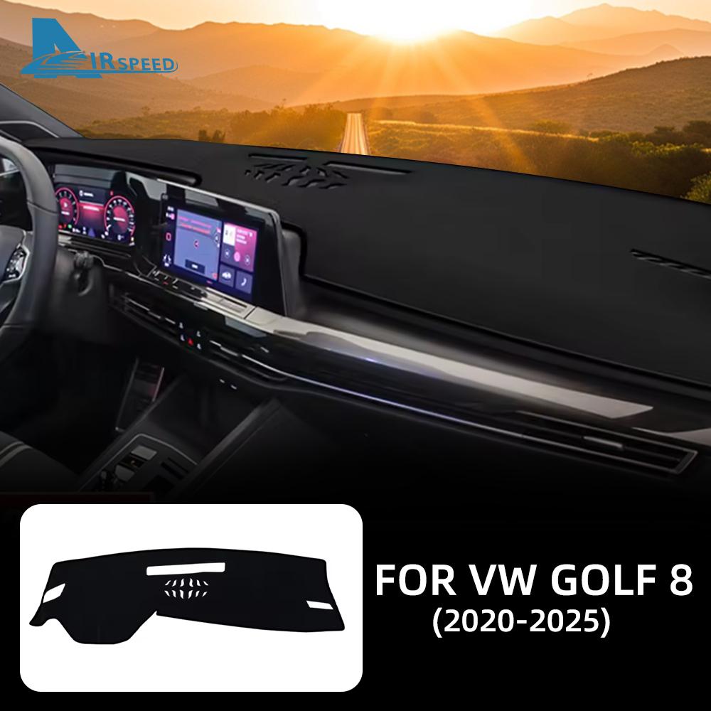 Car Dashboard Mat Sun Shade For Volkswagen VW Golf 8 MK8 2020 2021 2022 2023 2024 2025 Golf 8 R GTI Non-slip Cover Accessories