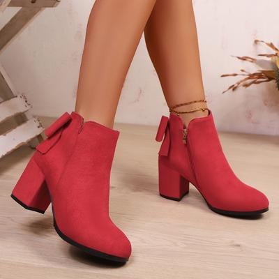 Women Ankle Boots Large Size Outdoor  Party Shoes Female 2025 New Autumn Winter High Heels Boots Women Zapatos De Mujer