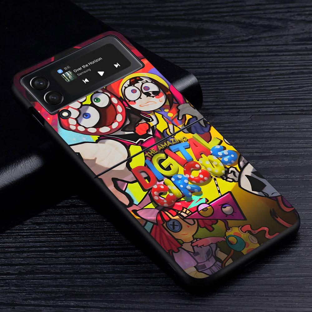 The Amazing Digital Circus Jax Case for Samsung Galaxy Z Flip4 Flip3 5G PC Hard Phone Shell Z Flip 4 3 Black Zflip4 Zflip3 Cover
