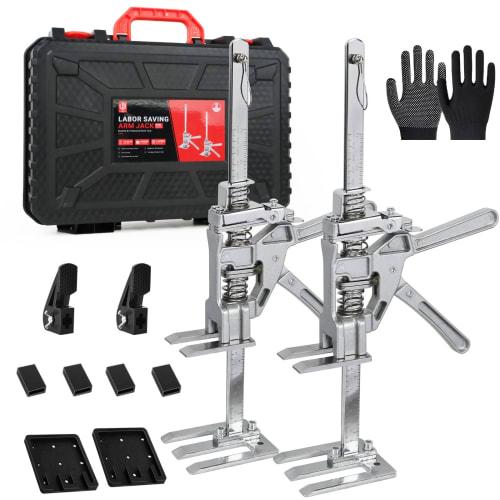 

LIWEGHT Рычажный домкрат для подъема мебели, 2 шт., Инструмент для подъема мебели, Многофункциональный ручной подъемный домкрат, Грузоподъемность 440 фунтов