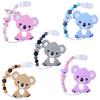 Puntos Cartoon Baby Food Grade Silikon Koala Beißring Schnuller Clip Kette Zahnen Spielzeug