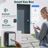 Smart Key Lock Box Electronic Bluetooth Lock Box with APP Control & PIN Code Types,Share eKey Wall Mounted Lock Box for Airbnb Realtor House Office