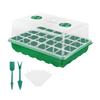 24/48 Holes Seedling Tray Kit with Adjustable Ventilation Lid Seed Starter Germination Box for Balcony Indoor Planting Transpla