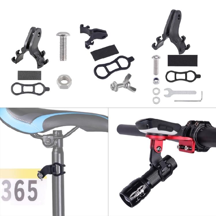 Bicycles Front Light Torch Mount Rack Bicycles Headlight Holder Bicycles Mounting Brackets Flashlight Holder Torch Clip