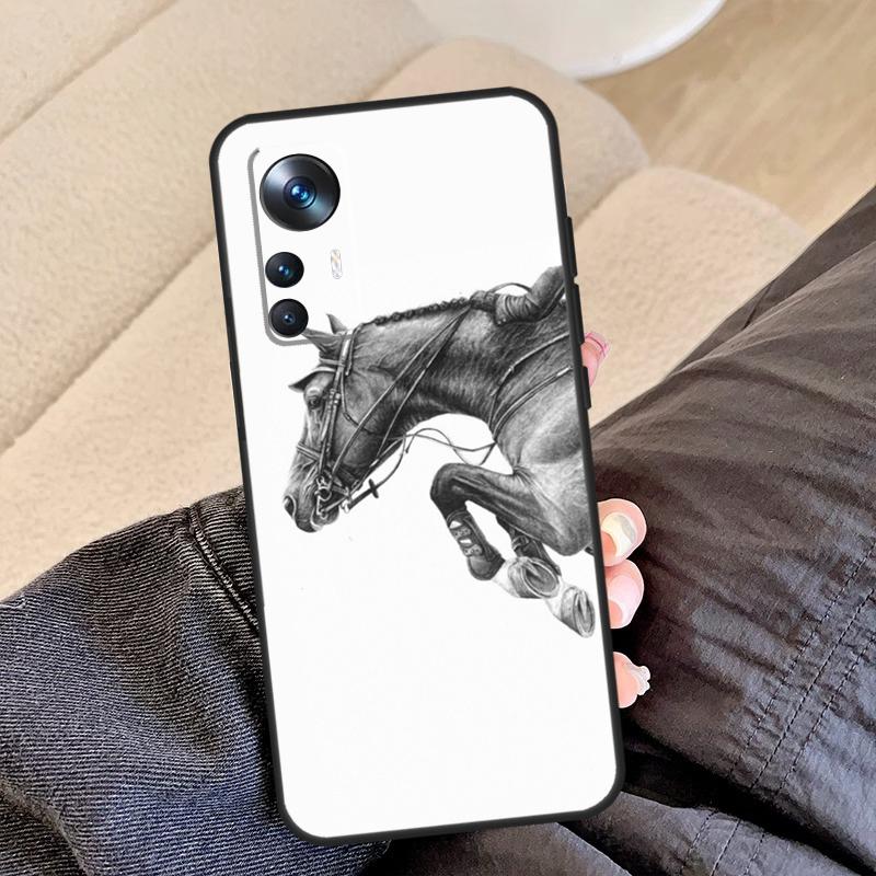 Horse Pony Pattern For Xiaomi 17 Pro Max 13 14 15 Ultra 13T 14T 15T Pro Case For POCO X7 X3 X5 X6 F5 F6 F7 Pro