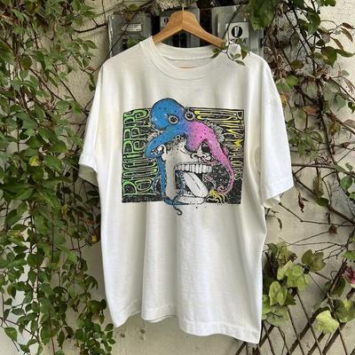 Raro Red Hot Chili Peppers Vintage 1991 Unissex Masculino P-235GG 20D1843 Camiseta Unissex
