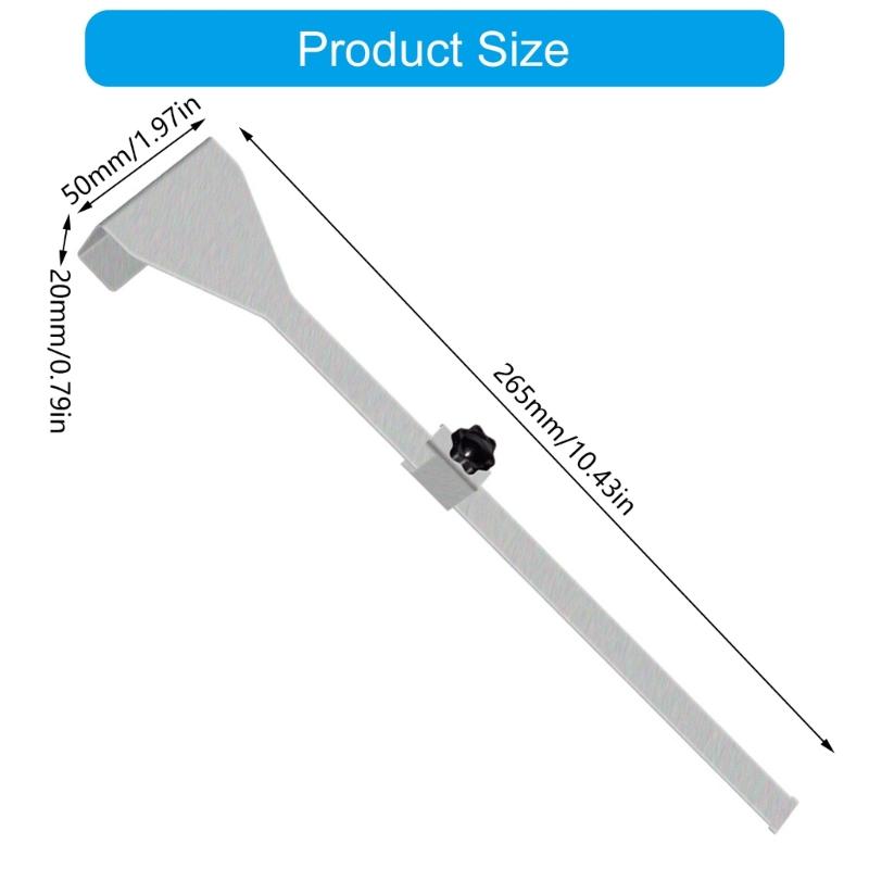 Easy Installation Drawer Panel Alignment Guide Installation Jig Lightweight Steel Adjustable Stopper No Drilling Required
