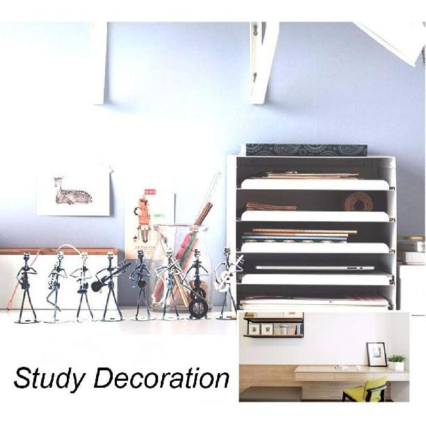 Little Iron Art Musician Creative Men/Women Music Band Crafts Home Office Desk Decoration Birthday Gift 8 Pack (Woman)
