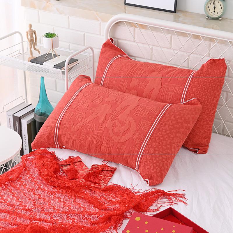 Buckle Design Can Be Fixed and Adjustable Non-slip Slip Off Pillowcase Single Gauze Pillow Cover Magic Pillow Cover Pillow Case