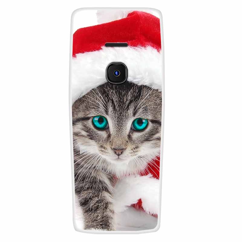 For Nokia 8210 4G Case Soft Silicone Owl Wolf Fashion Back Covers for Nokia 6300 4G Cases Lovely Painted Marble Protection Bags
