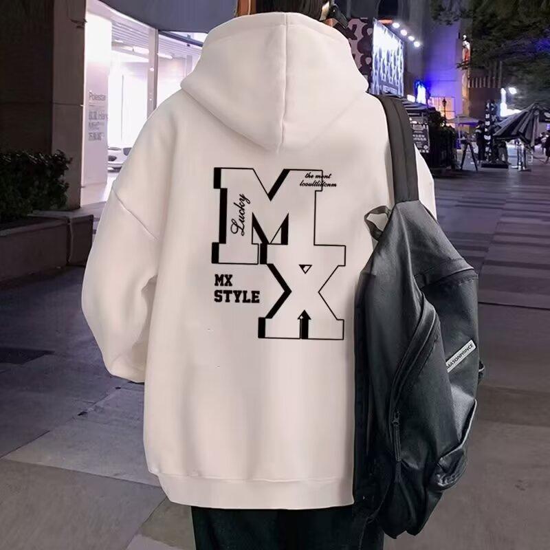 Retro svetr Hong Kong Style Pánské Jarní a Podzimní Pánský svetr s kapucí Americký Heavy High Street Ins Fashion Brand Baggy Coat