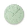 Lemnos Analog Wall Diatomaceous Earth Diatomaceous GN Clock, Clock, Green, Earth, LC11-08