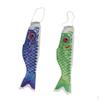 2pcs Blue and Red Japanese Carp Windsock Streamer 70cm