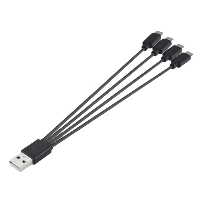 1Pcs 4 In 1 Multi-Usb C Splitter Charging Cord For Huawei Tablet Laptop Pc Usb Type C Fast Charging Data Cables
