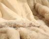 Luxurious Double-Layer Rabbit Fur Blanket: Otter-Soft Plush, Versatile Sofa Throw