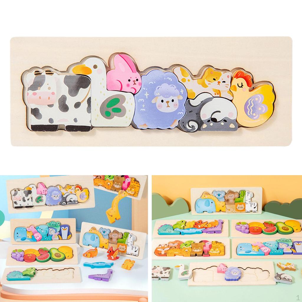 Kids Brain Teaser Boards Interactive Wood Puzzles Learning Toys for Preschool Children Stocking