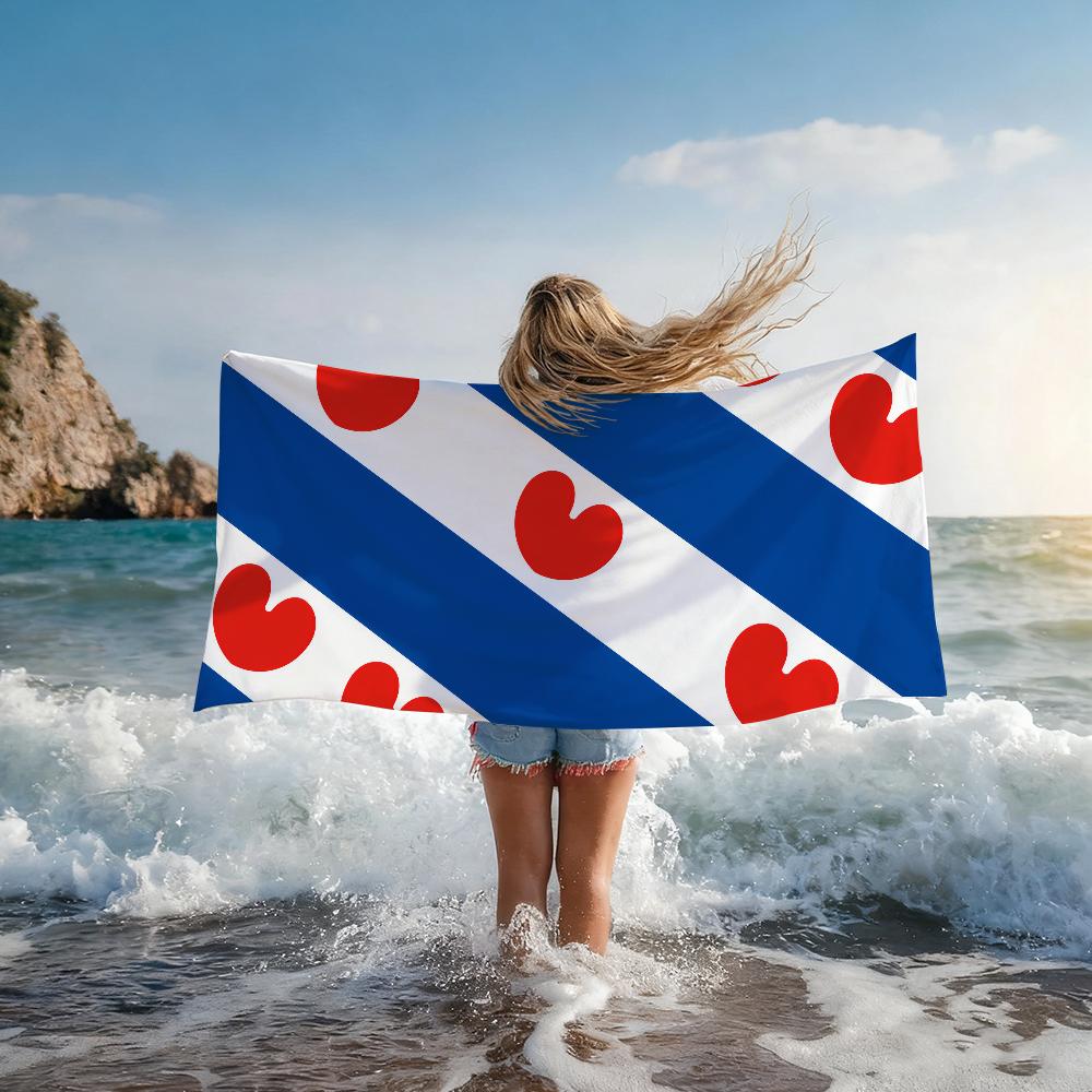 Lang Pattong White Netherlands Friesland Province Towel Shower Sauna Travel Spa Quick Dry Gym Accessories Soft Large Beach Towels