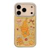 Compatible with Apple 17 Pro Max: Gilded Yellow Stars & Small Dog Cartoon Electroplated Case for iPhone 15/13.