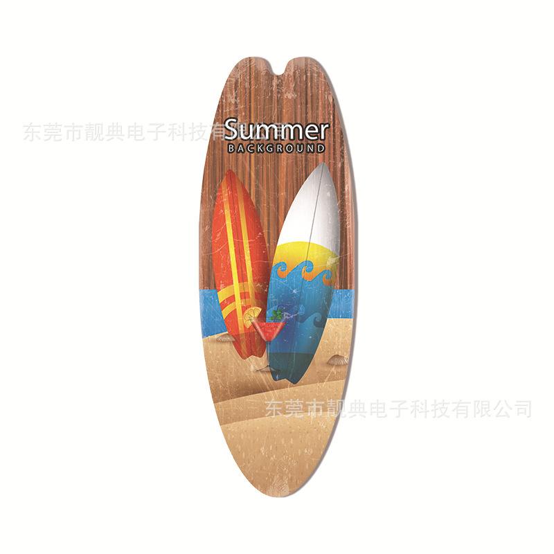 Summer Beach Ocean Themed Casual Decor Surfboard Wooden Bar Home Walls Vintage Decorated Wooden Boards