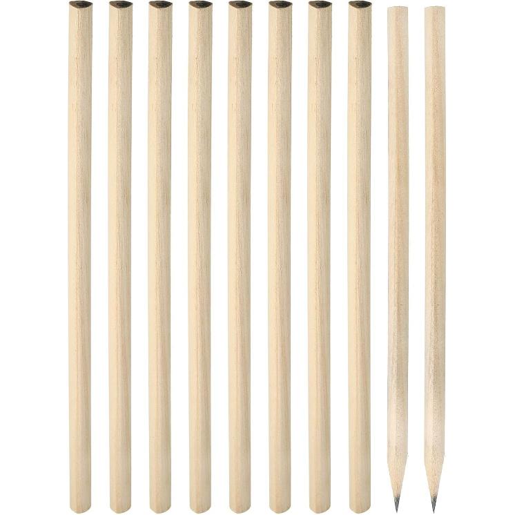 PATIKIL Brown Round Pencils, 50 Pack HB Graphite Pencils Wood Pencils Double-Ended Pencil for Classroom Office Engineering Marking