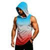 Men's Sleeveless Hooded Tank Top Muscle Fit Gym Shirt Breathable Quick Dry Workout Sleeveless Hoodie for Fitness Training