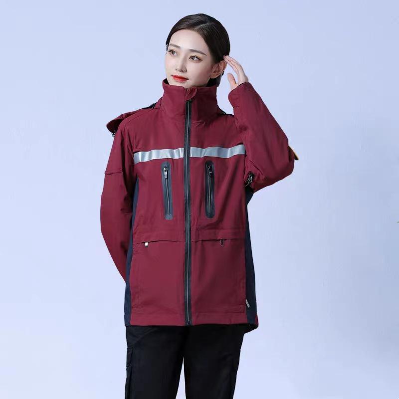 Health Emergency Cotton-Padded Windbreaker Suit for Hospital First Aid Rescue