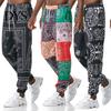 Herren Hosen Mode Hose Mittlere Leibhöhe Schnell Trocknend Paisley Muster Kordelzug Knöchelgebunden Locker für Fitness