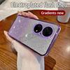For Huawei P50 Pro Case Electroplating Soft Glitter TPU Cell Phone Back Cover Huawei P50Pro Phone Casing For Girl Woman