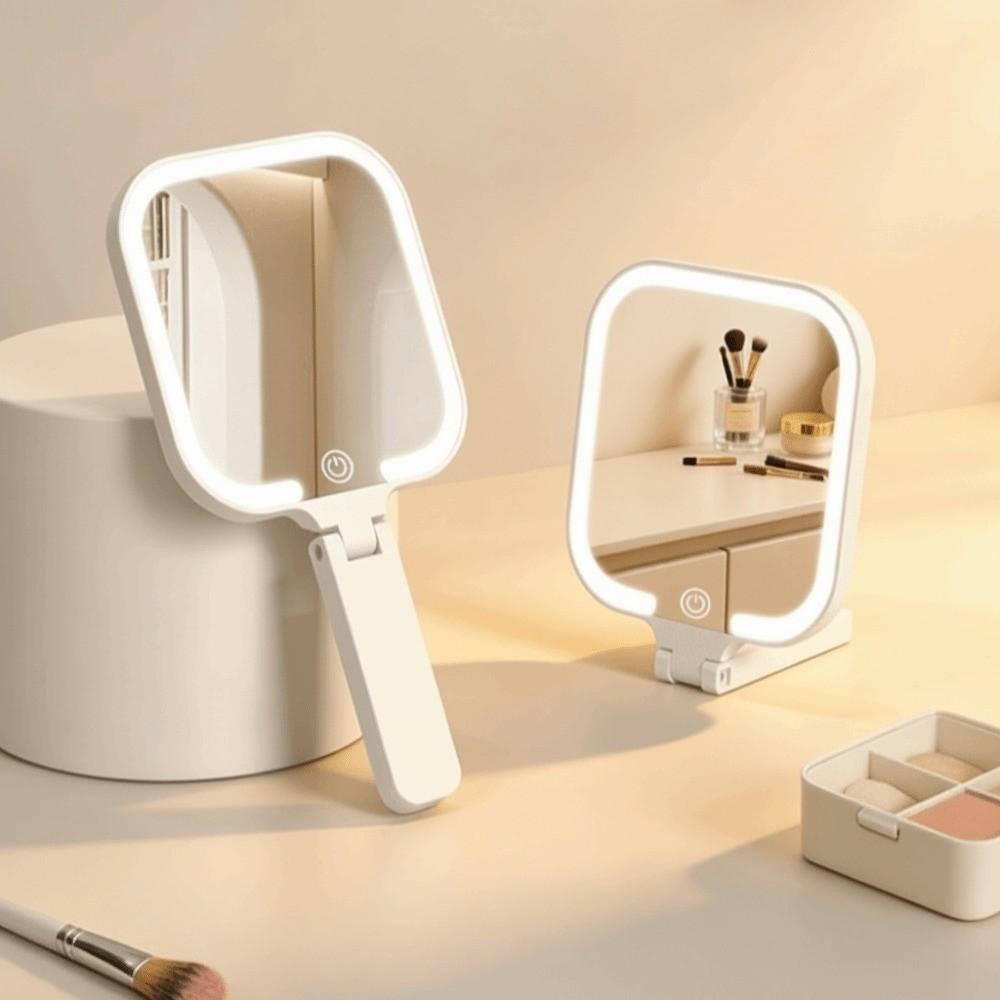 180° Foldable Portable Vanity Mirror Bedroom Dressing Mirror  for Handheld,Tabletop&Travel