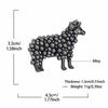 Pearl Decor Animal Pin Zinc Alloy Lamb Badge Exquisite Sheep Brooch  Suit Accessory