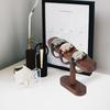 Baskiss Premium Wooden Watch Stand, Display and Storage for 2-4 Watches, Walnut, Dark Brown