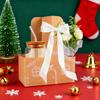 Gingerbread Drink Holder 2 Cup Drink Carrier with Handle Foldable Gingerbread House