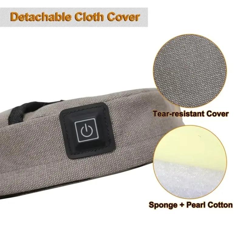 Folding Heated Seat Cushion Waterproof Outdoor Camping Mat USB Powered 3 Heat Levels For Park Bench Stadium Travel Certified