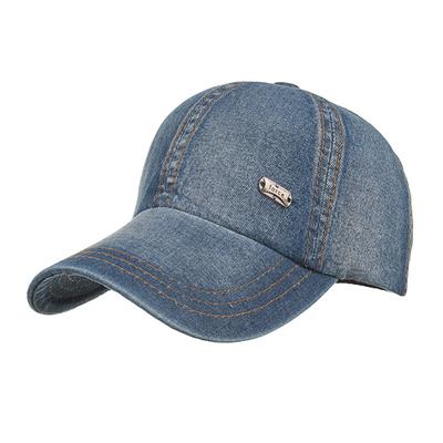 New Trend Iron Standard Denim Baseball Cap Men's and Women's Fashion Retro Cotton Fishing Riding Trip Hip-hop Couple Sports Hat