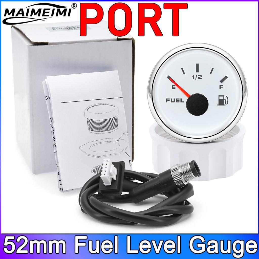 12V 24V NMEA 2000 2" 52mm Fuel Level Gauge PORT STBD Starboard NMEA2000 Car Boat Motorcycle Fuel Level Meter Gauge for Boat Yach